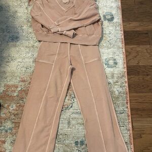 Aerie Blush Wide Leg Jumpsuit